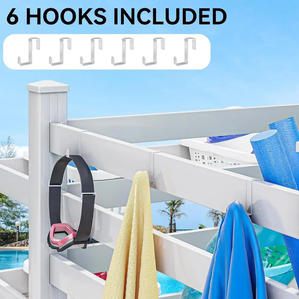 Pool Storage Bin with Towel Ra - Beach Towel Large 评论和价格