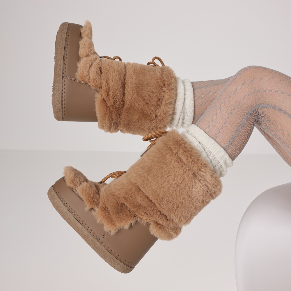 Furry Boots For Women Round To - Espadrille Slip On 评论和价格