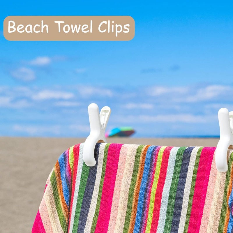 6pcs/set Clips Towel Beach Clo - Beach Towel Large 评论和价格